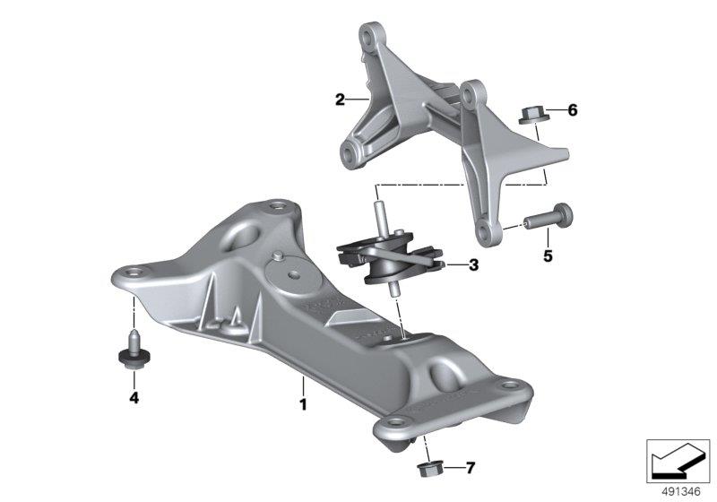 Diagram Gearbox suspension for your BMW