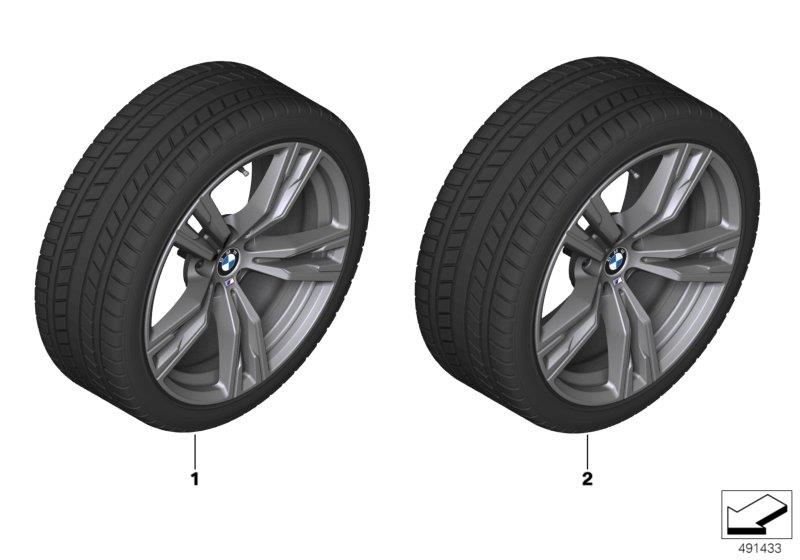 Diagram Winter wheel w.tire M doub.sp.798M-18" for your BMW