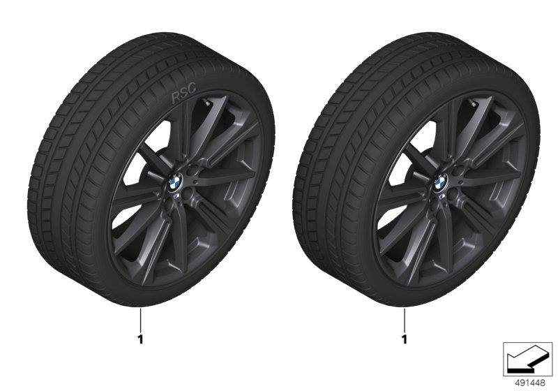Diagram Winter wheel w.tire M star sp. 748M-20" for your BMW X6  