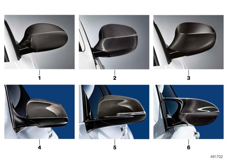 Full size assembly image of M Performance exterior mirror flaps (1/1)