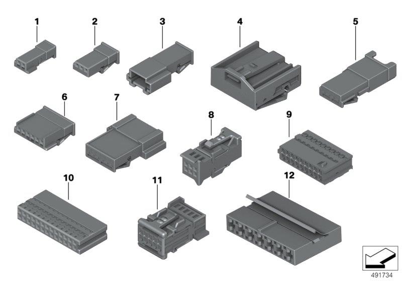 Diagram Plug terminal ELO not waterproof for your 2005 BMW 320i   