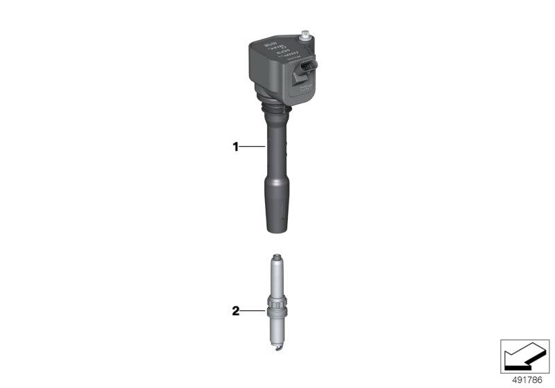 Diagram Ignition coil/spark plug for your BMW M3  