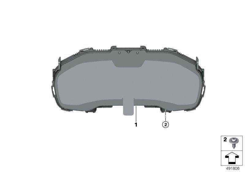Diagram Instrument cluster, high for your BMW