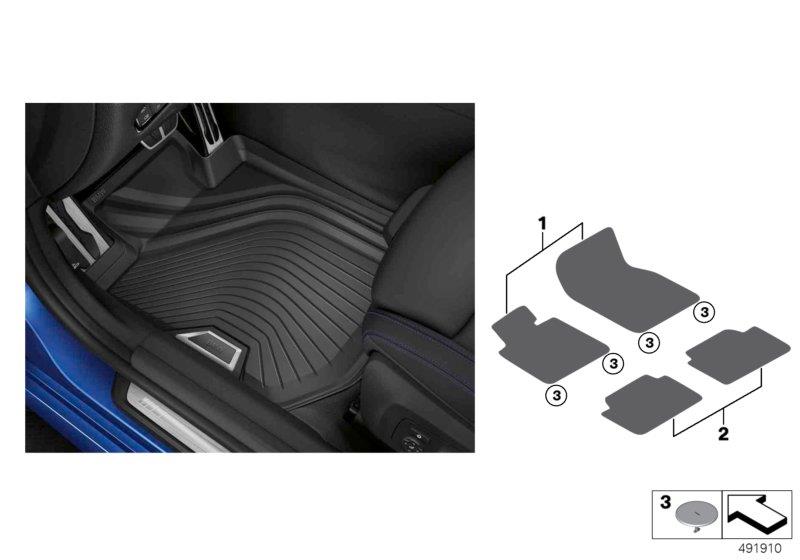 Diagram Floorliner for your 2022 BMW 430i   