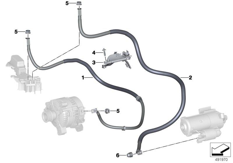 Diagram Jumper cables / Generator cables for your BMW