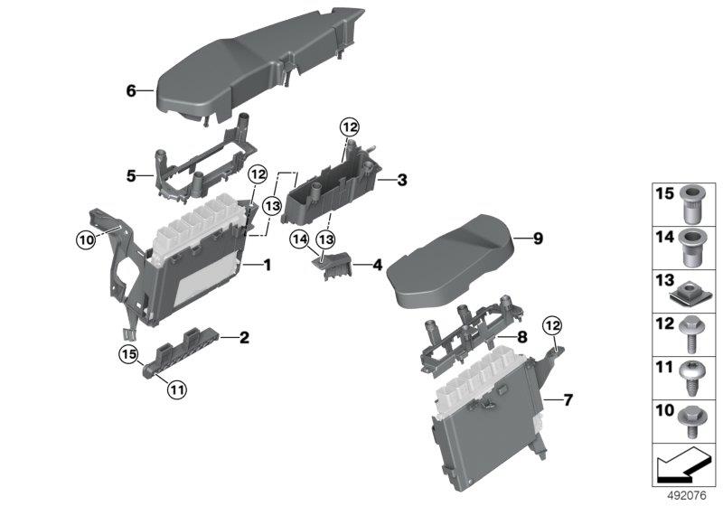 Diagram Control unit box for your BMW