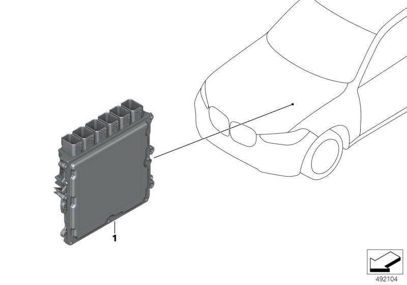 Diagram Base control module DME 86T0 for your 2007 BMW M6   