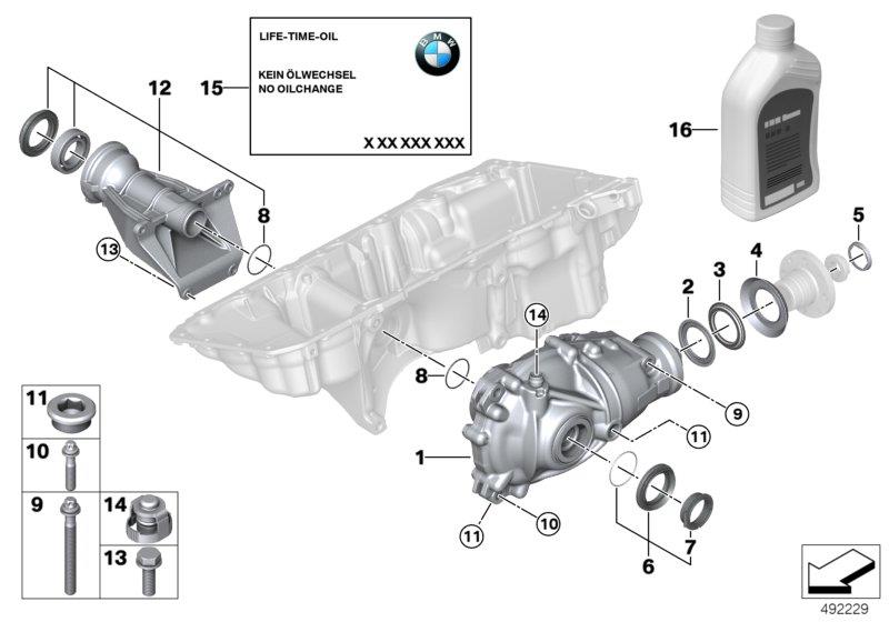 Diagram Final drive (front axle) for your BMW