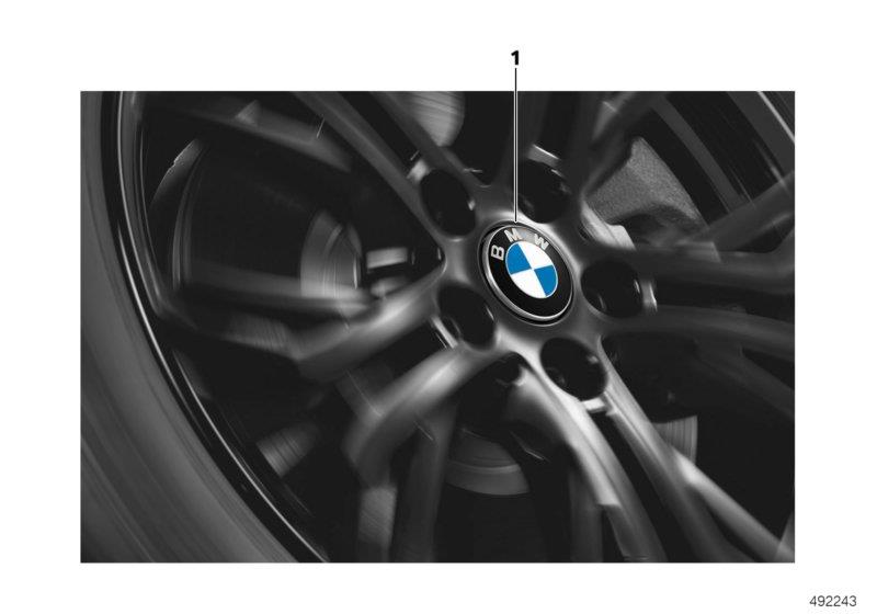 Diagram Hub cap fixed for your BMW