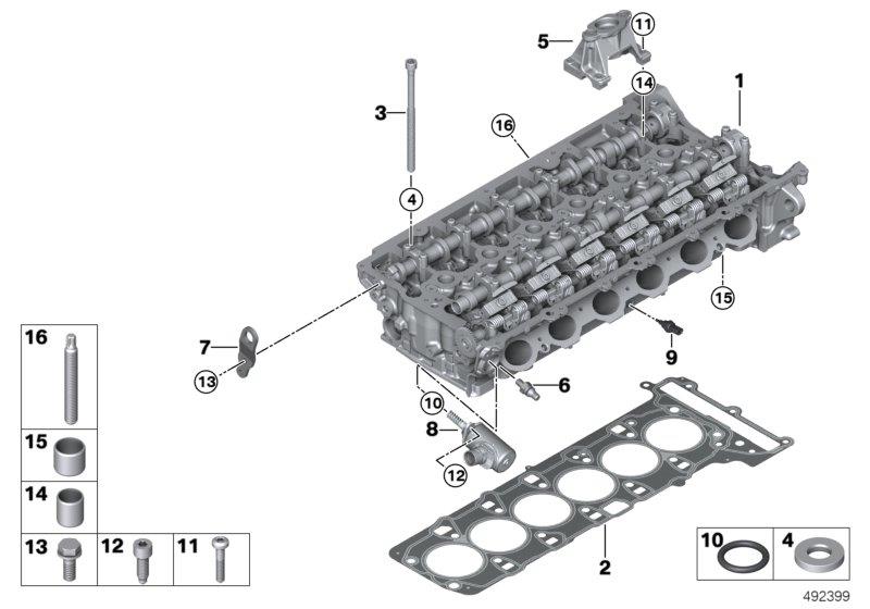 Diagram Cylinder head/Mounting parts for your BMW X4  
