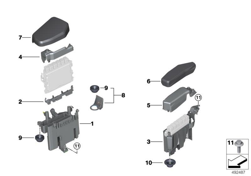 Diagram Control unit box for your 2010 BMW M6   