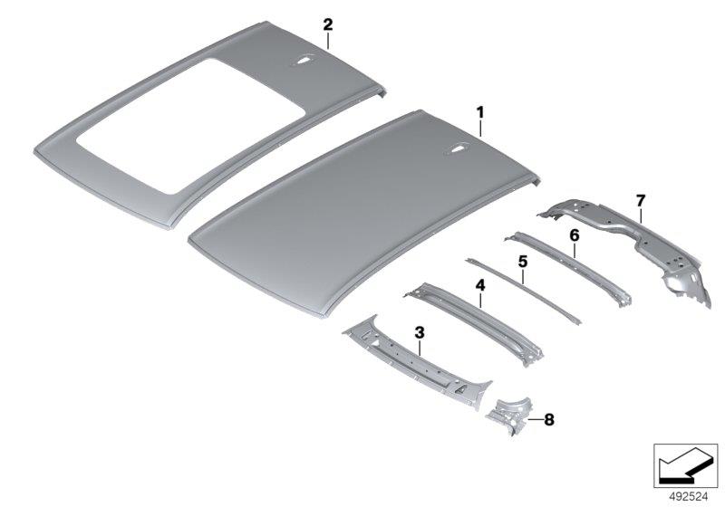 Diagram Roof for your BMW