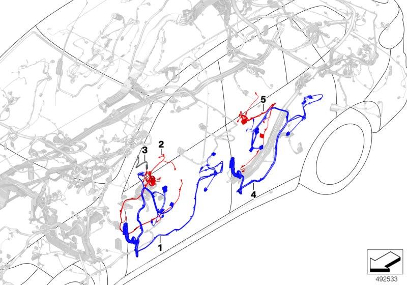 Diagram Door wiring harness for your 1988 BMW M6   