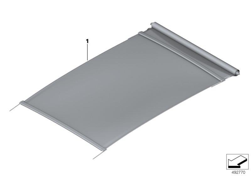 Diagram Panorama glass roof, roller for your BMW M6  