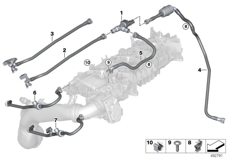 Diagram Fuel tank breather valve for your BMW