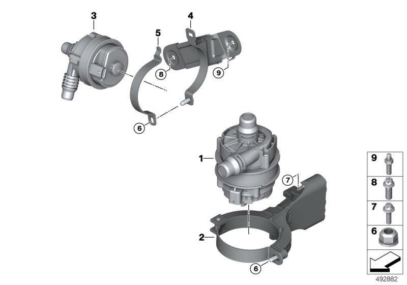 Diagram Electric coolant pump for your 2007 BMW M6   