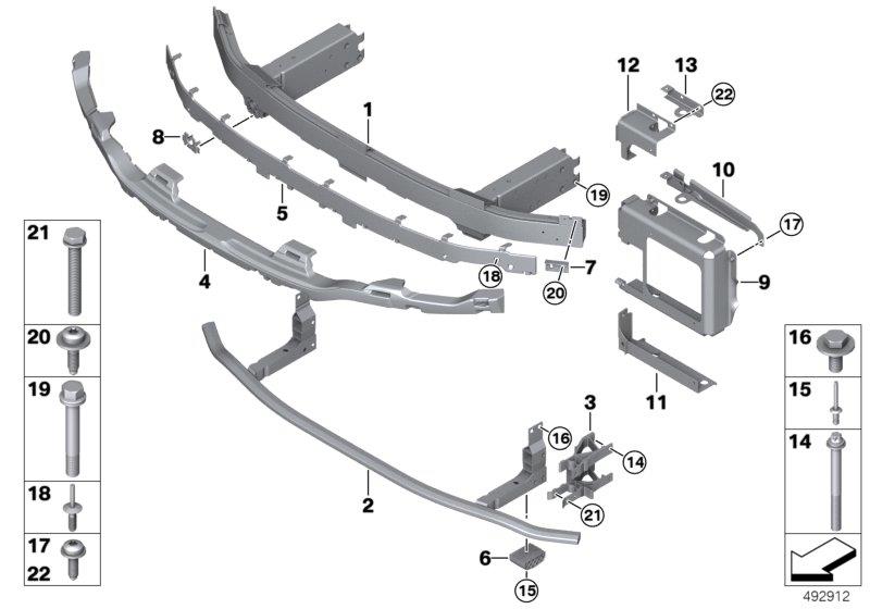 Diagram Carrier, front for your BMW