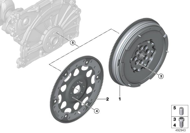 Diagram Flywheel / Twin Mass Flywheel for your 2008 BMW M6   