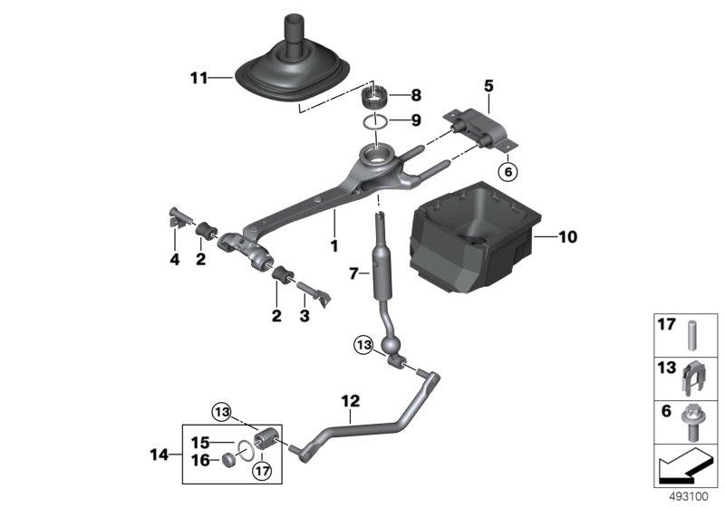 Diagram Gearshift manual transmission for your 2023 BMW Z4   