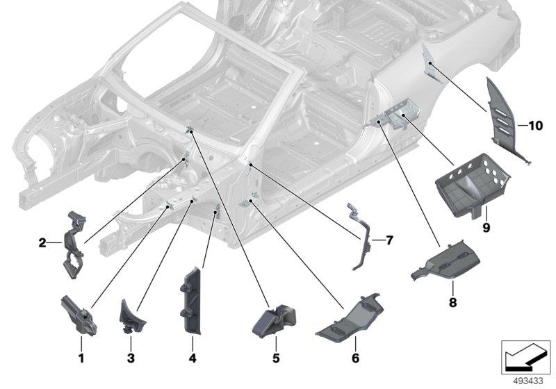 Diagram Cavity sealings for your 2017 BMW 640iX   