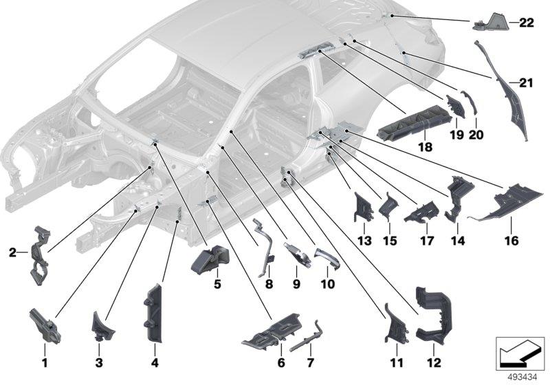 Diagram Cavity sealings for your 2017 BMW 640iX   