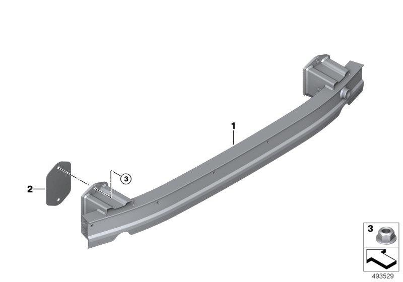 Diagram Carrier, rear for your 2010 BMW M6   