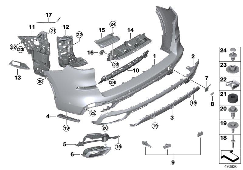 Diagram M Trim, rear for your 2013 BMW