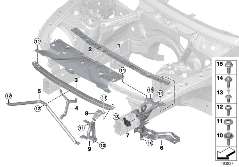 Diagram Front panel for your BMW