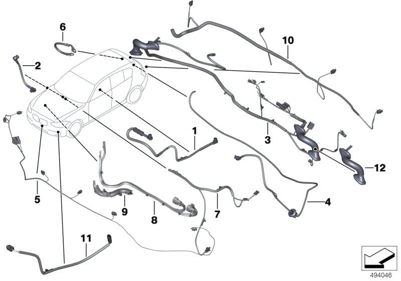 Diagram Various additional wiring sets for your 2021 BMW M2 CS   