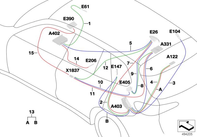 Diagram Wiring harness repair cable antenna/coax for your 2023 BMW X3  30eX 