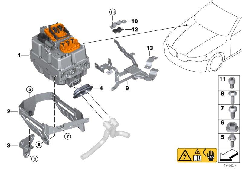 Diagram Electrical machine electronics (EME) for your BMW X5  