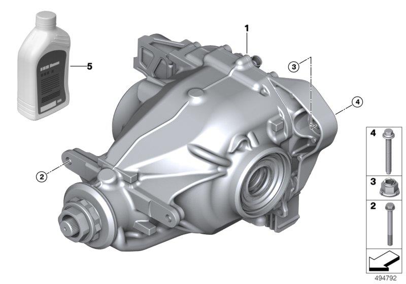 Diagram Rear-axle-drive for your 2017 BMW M6   