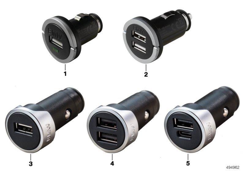 Diagram BMW USB charger for your BMW