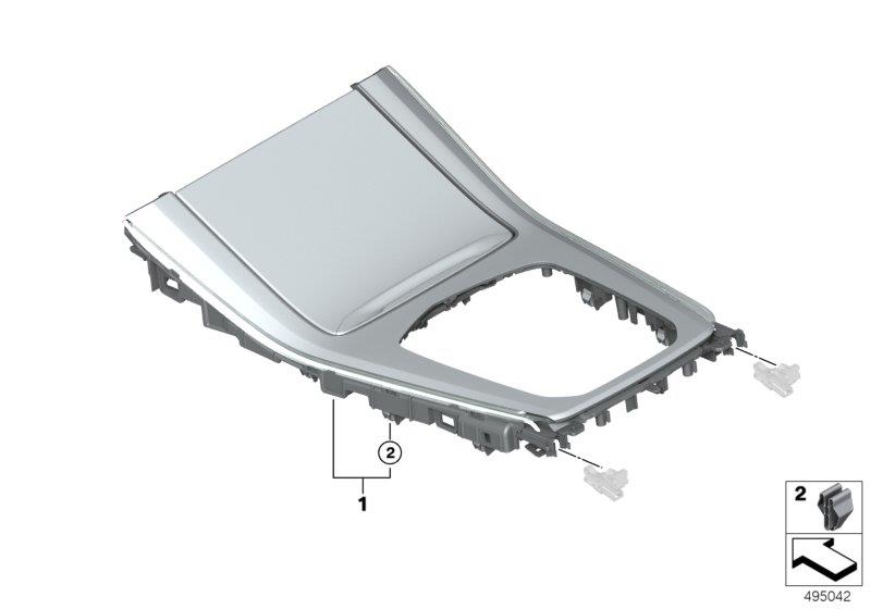 Diagram Decor trims, centre console for your 2007 BMW M6   