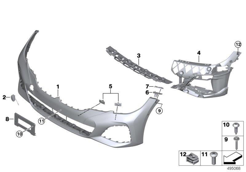 Diagram M Trim, front for your 2020 BMW Z4 Convertible 30i 