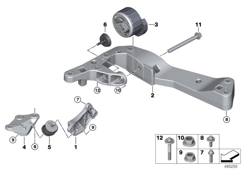 Diagram Gearbox suspension for your BMW
