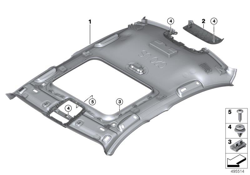 Diagram Headlining for your 1988 BMW M6   