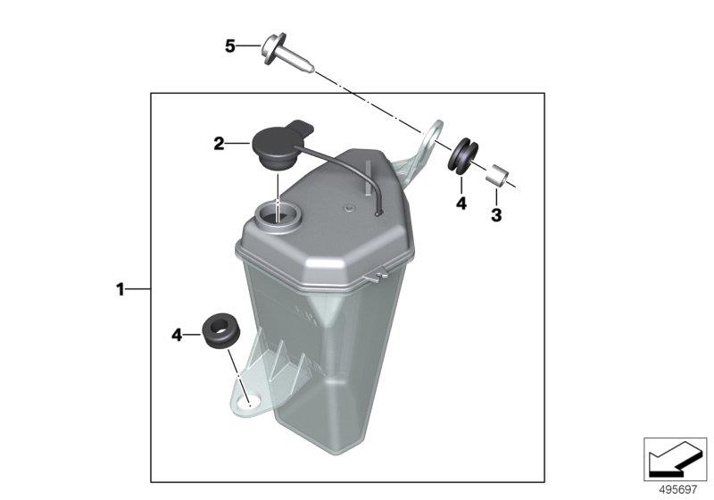 Diagram Expansion tank for your BMW S1000R  