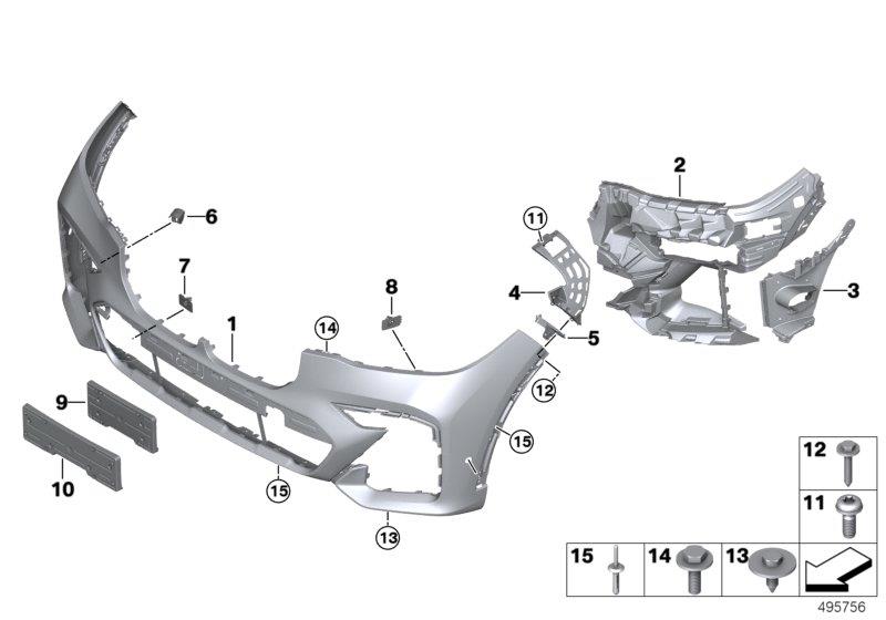 Diagram M Trim, front for your 2012 BMW M6   