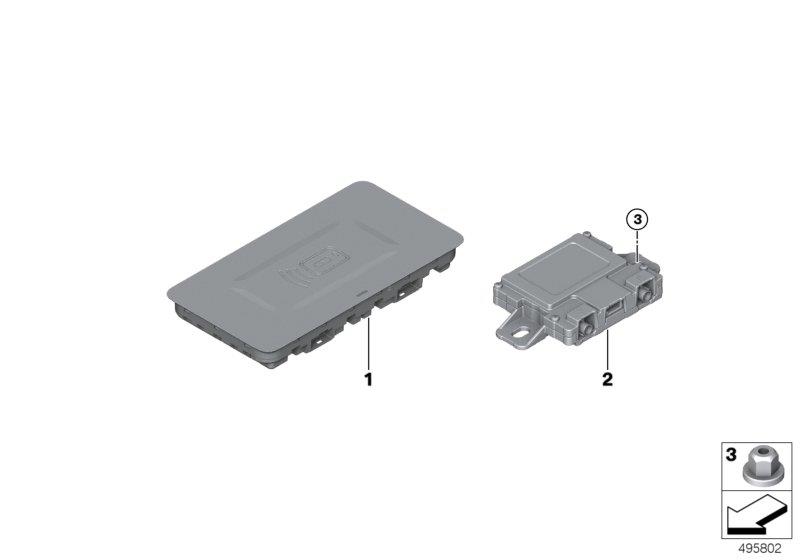 Diagram Separate compon.telephony wirel.charging for your BMW