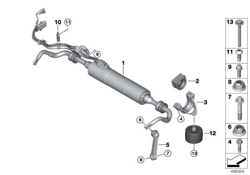Diagram Rear stabilizer bar/Dynamic Drive for your 2019 BMW M2 Competition   