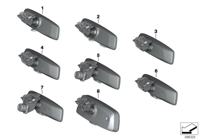 Diagram Interior mirror for your BMW