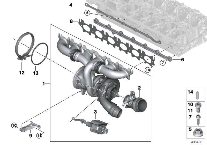 Diagram Turbocharger for your 2015 BMW M235i   