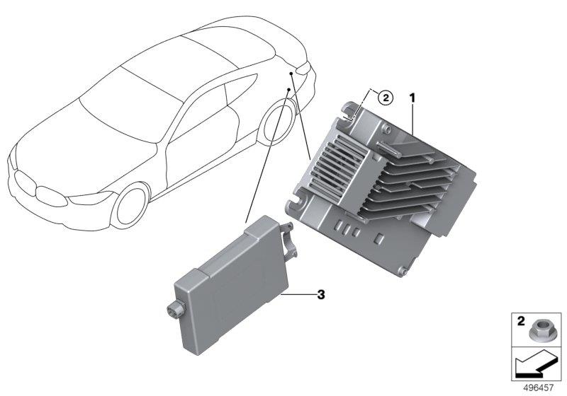 Diagram Receiver audio module for your 1988 BMW M6   