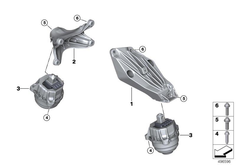 Diagram Engine Suspension for your 2016 BMW M6   