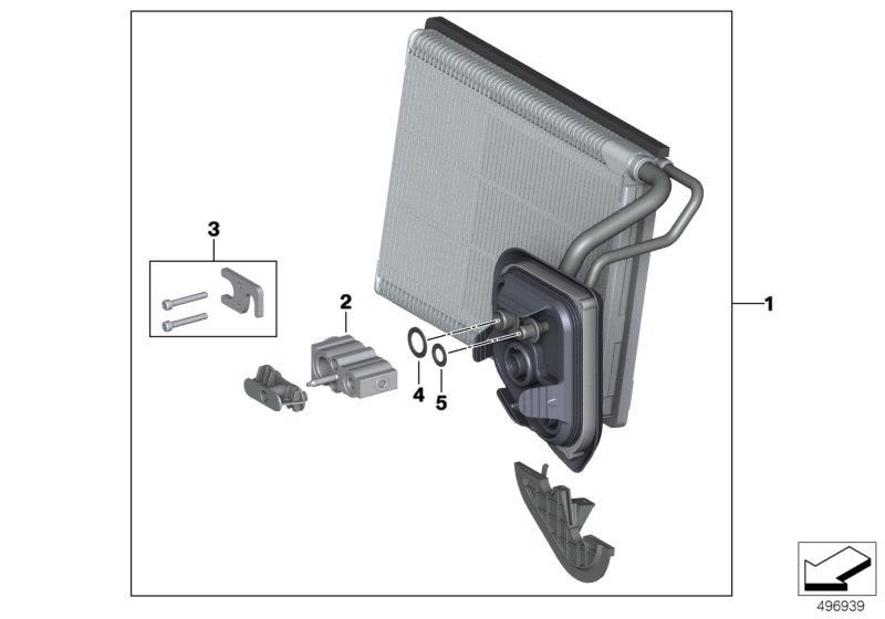 Diagram Evaporator / Expansion valve for your BMW