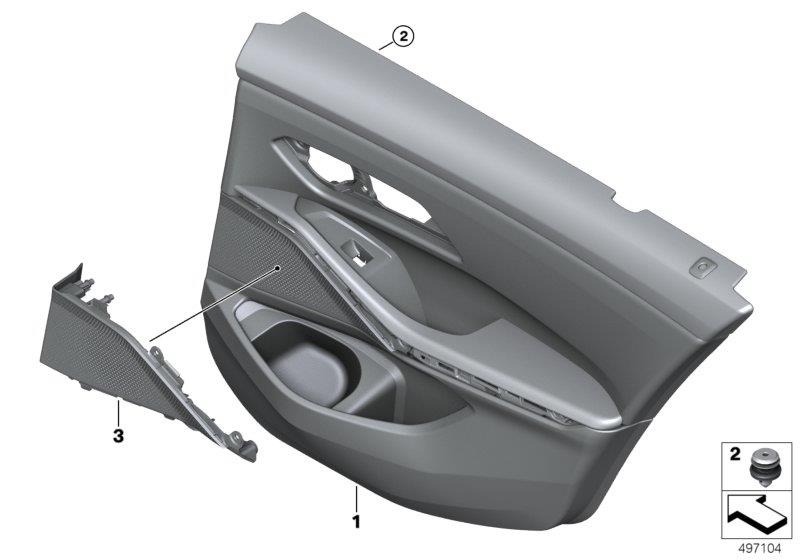 Diagram Door trim, rear for your 2014 BMW M6   