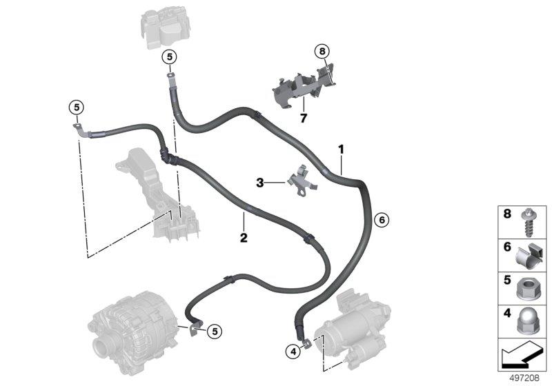 Diagram Battery cable for your 2005 BMW M3   