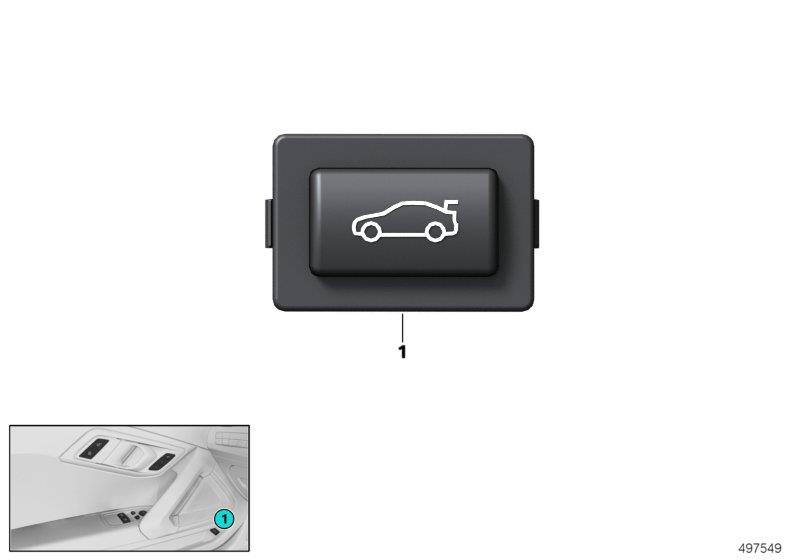 Diagram Trunk unlocking switch for your BMW M2  