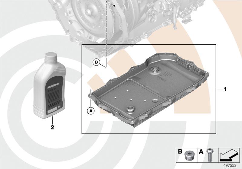 Diagram Fluid-change kit, autom. transmission for your BMW